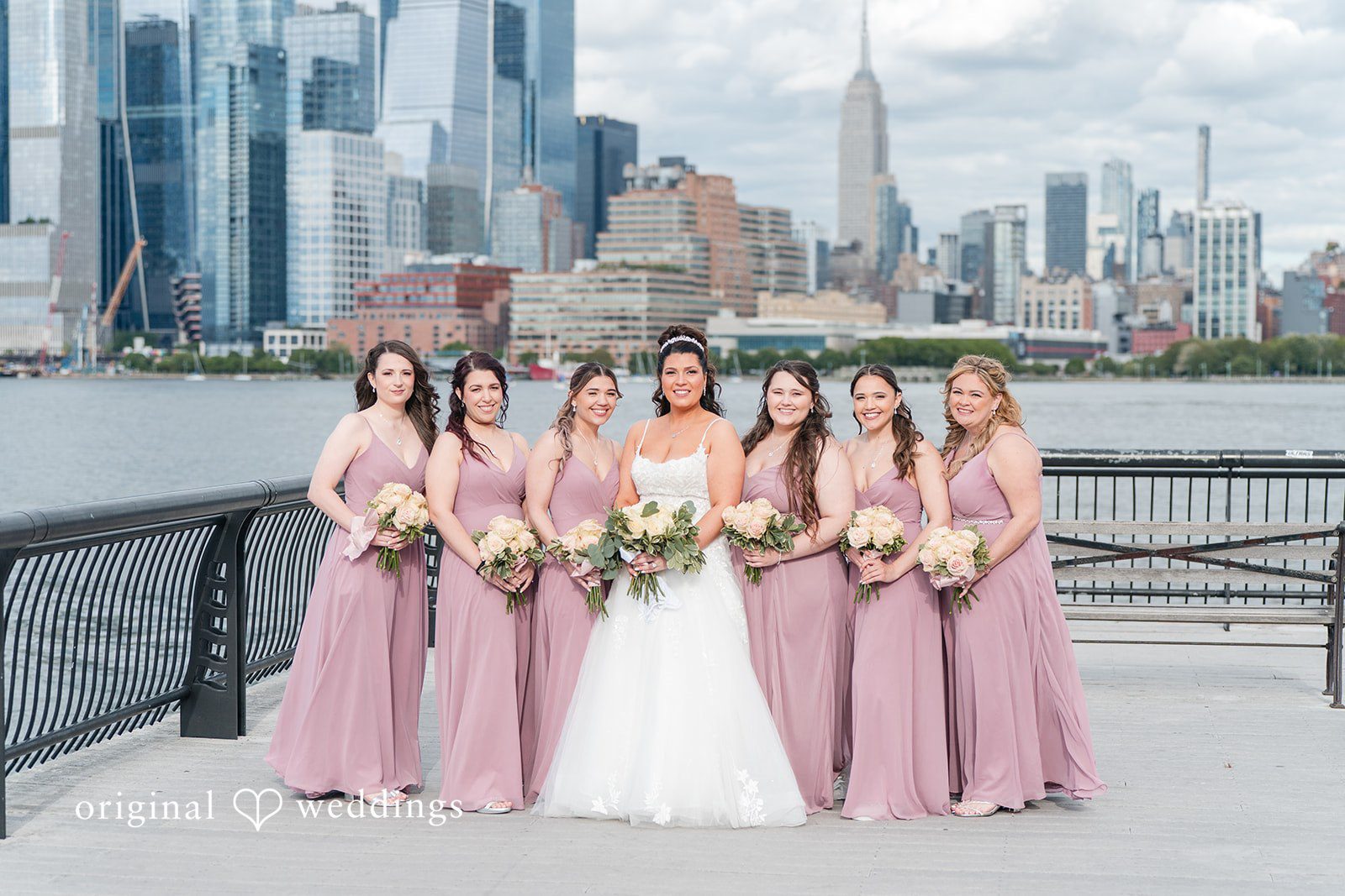 Kimberly + Jeff The bride and her bridesmaids
