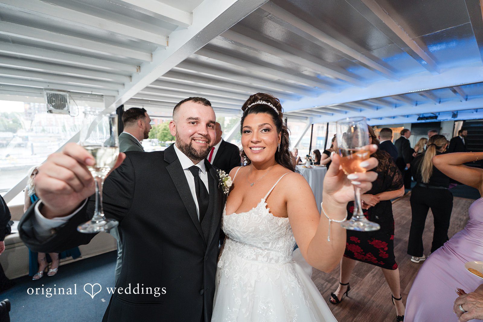 Kimberly + Jeff The couple at their wedding reception