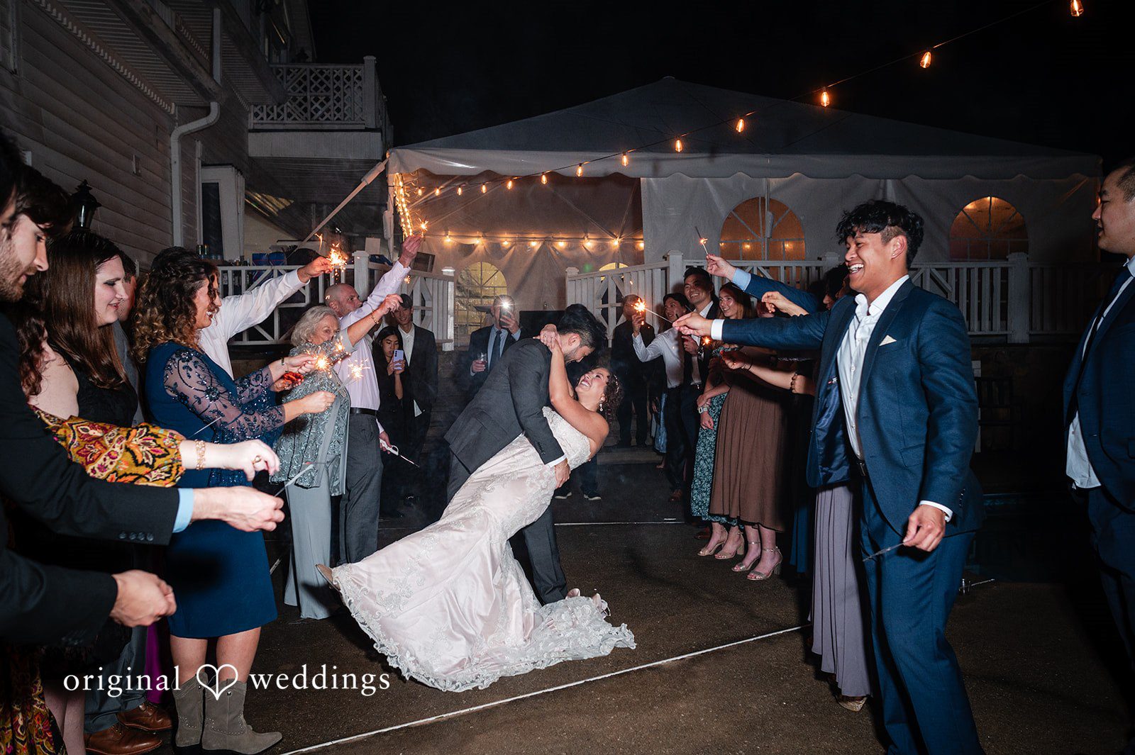 Emsley + Sean Emotional celebration interaction shot at The Farley Estate