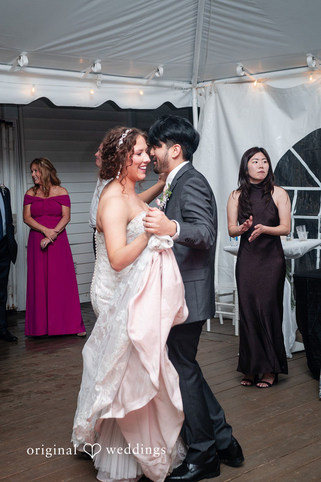 Emsley + Sean Romantic wedding dance portrait at The Farley Estate