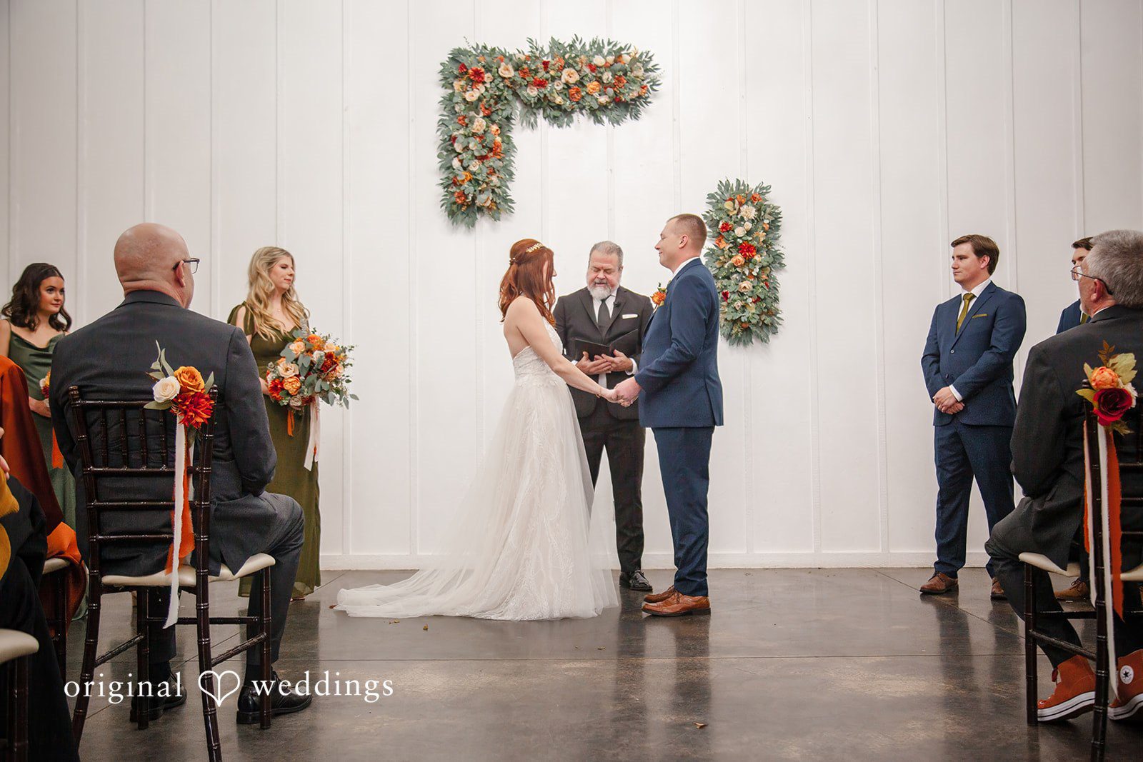 Evelyn + Blues Emotional bride and groom ceremony scene at The Manor - OK