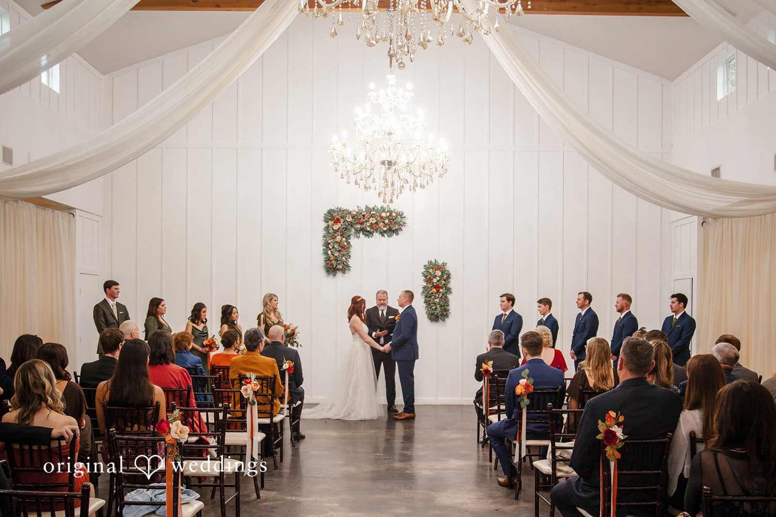 Evelyn + Blues Romantic eye contact between bride and groom at The Manor - OK