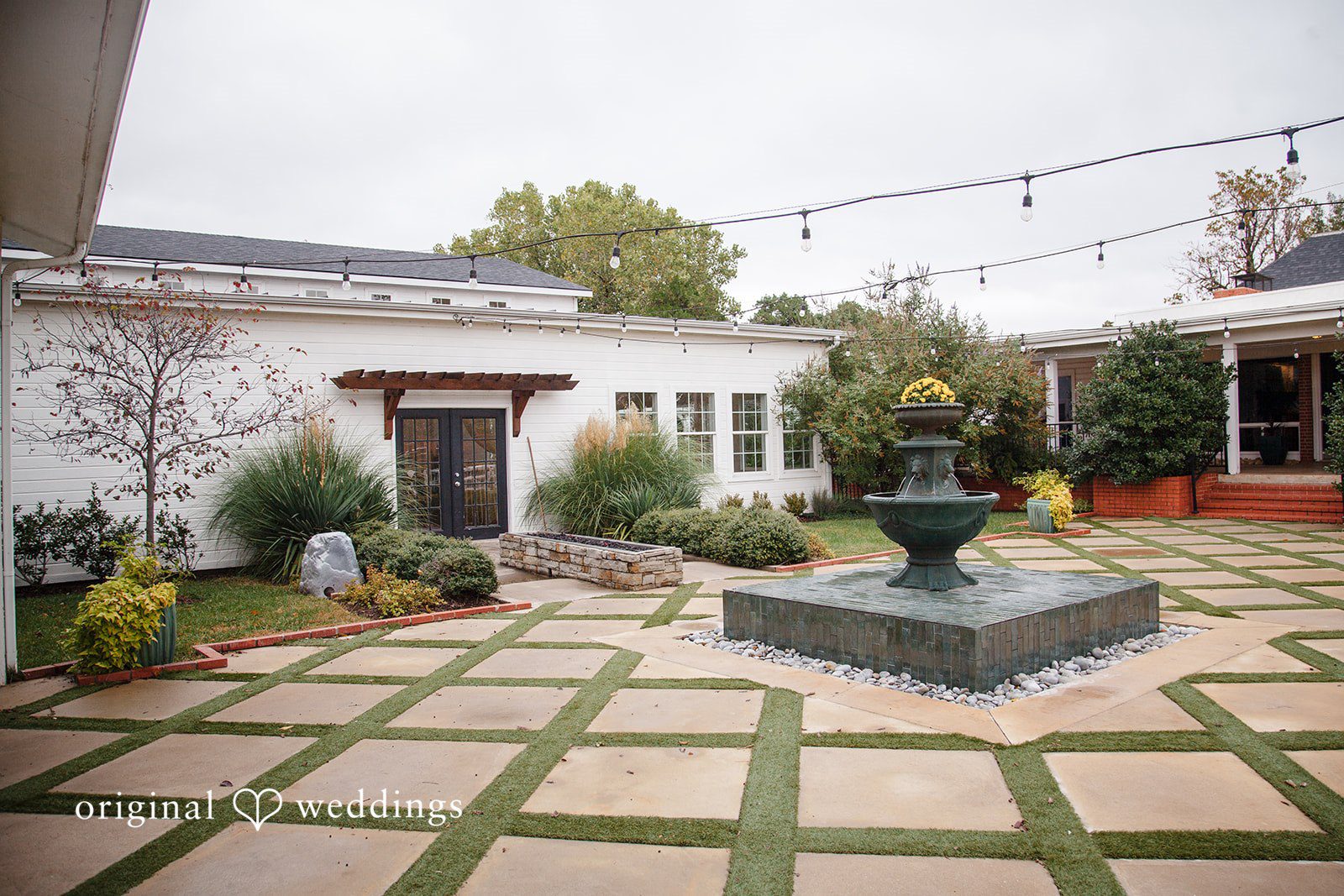 Evelyn + Blues Beautiful wedding venue architecture at The Manor - OK
