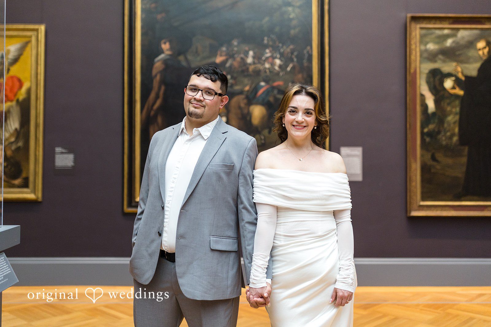 A beautiful portrait of the couple