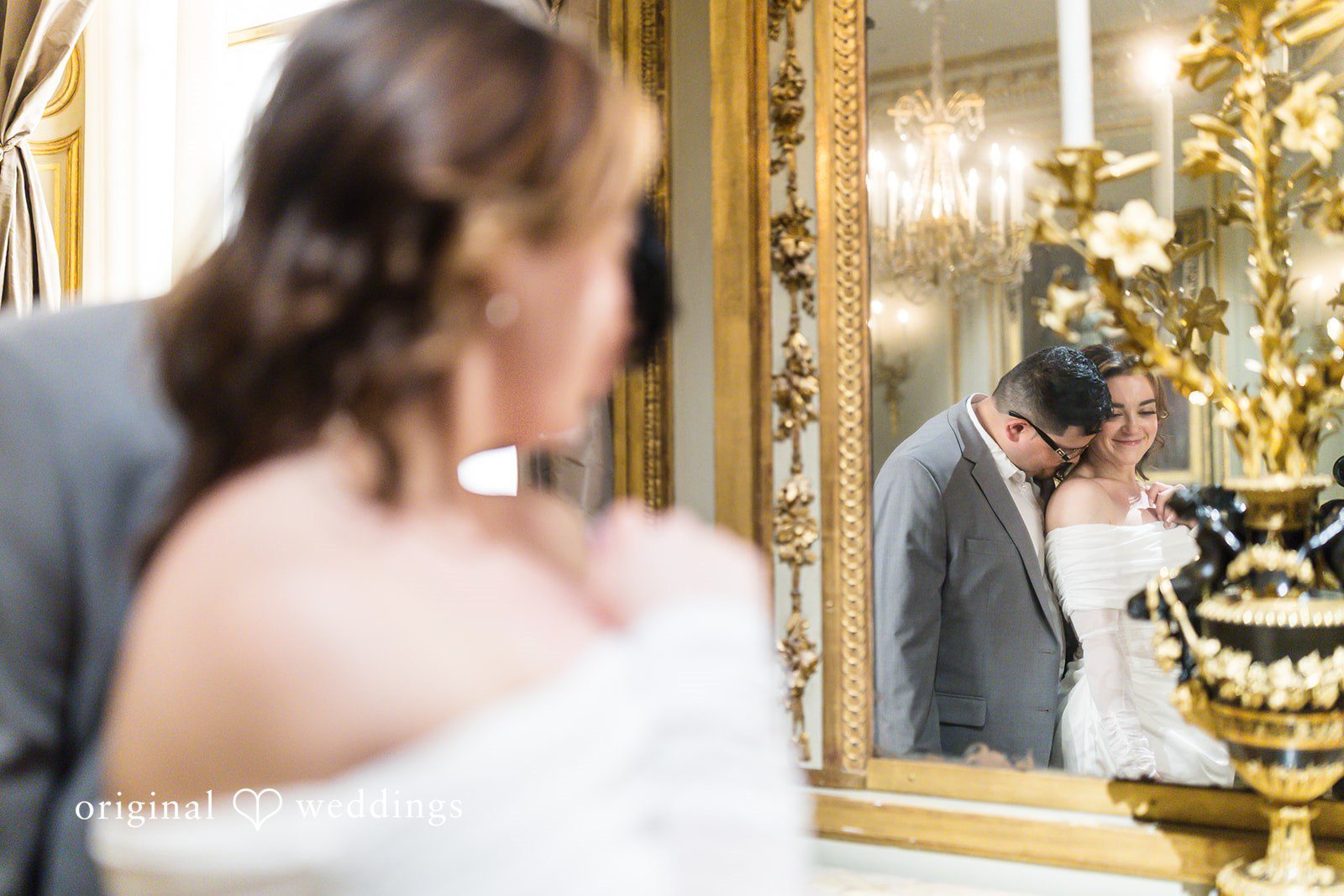 A stylish portrait of the couple