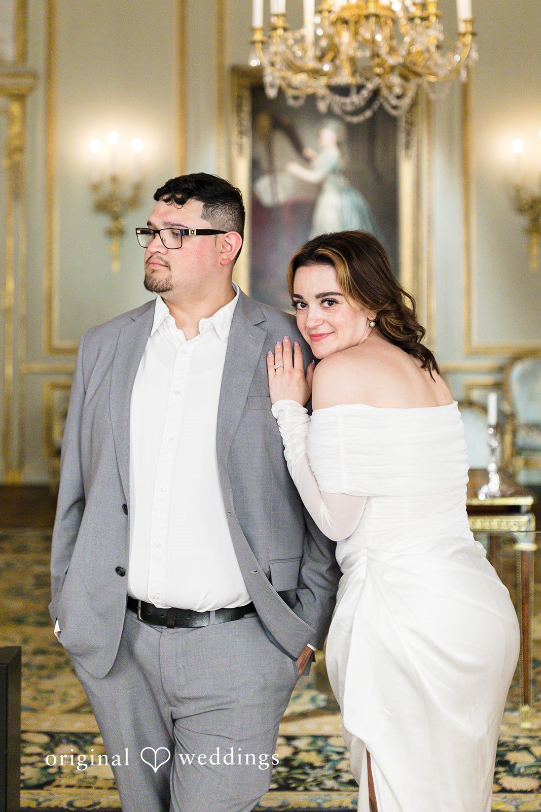 A gorgeous portrait of the couple