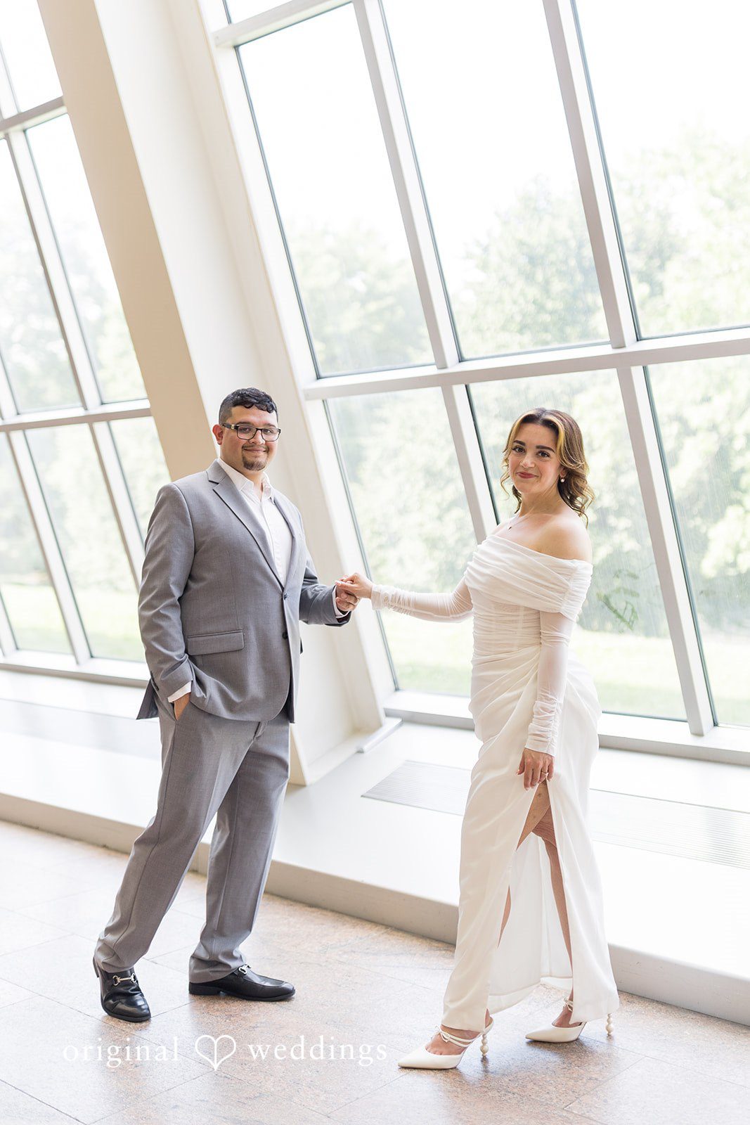 A stunning portrait of the couple
