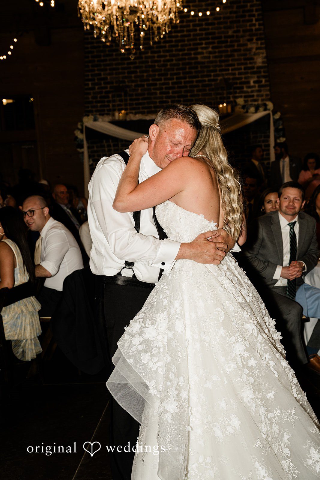 Madeline + John Bride sharing a dance with her father at the reception