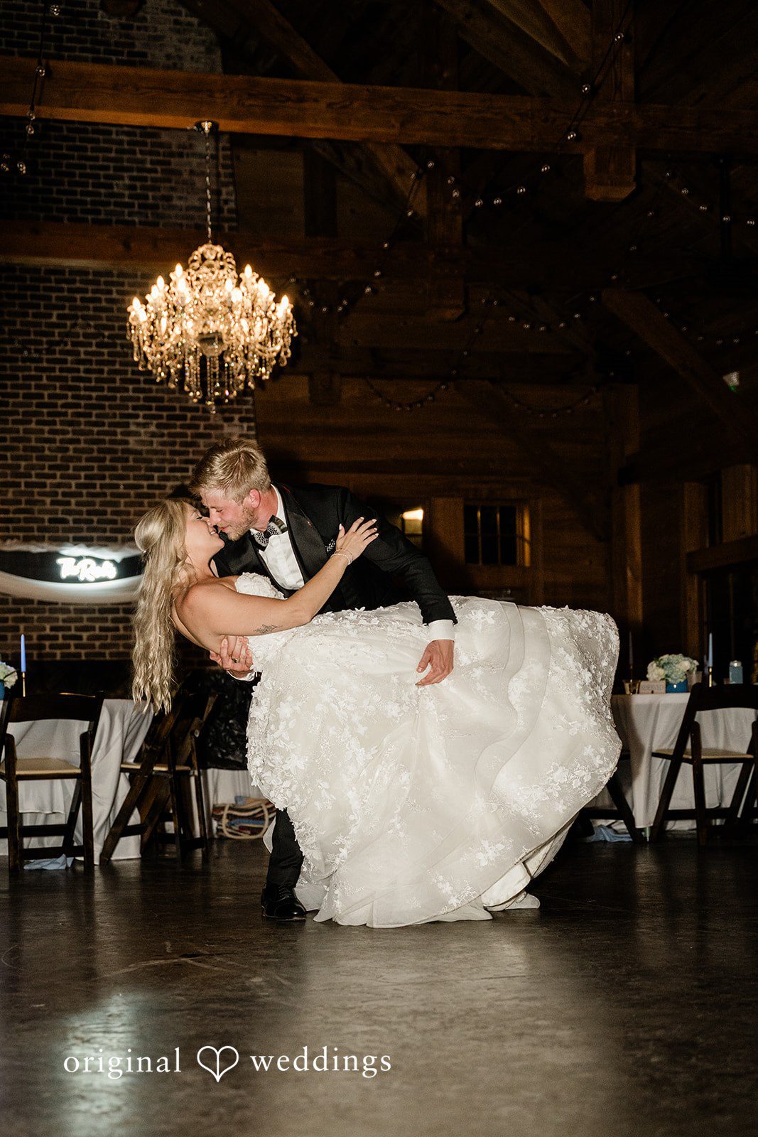 Madeline + John Bride and groom dancing together during the reception