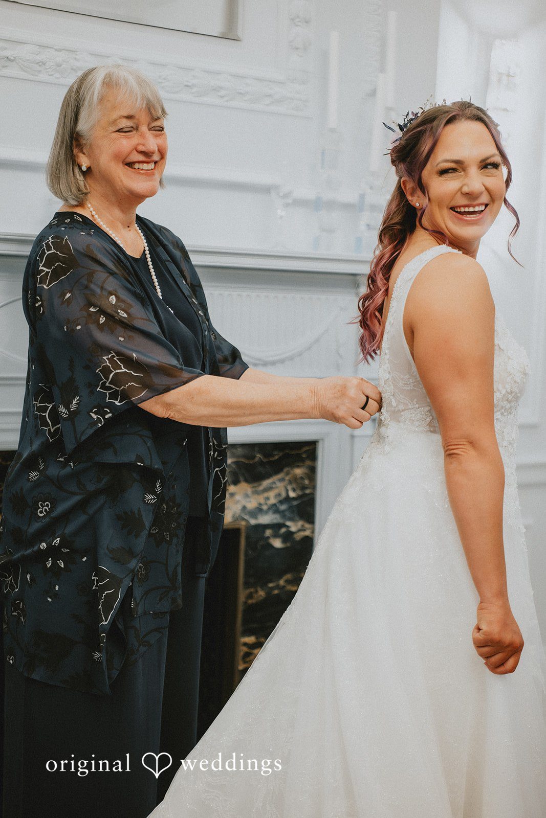 A joyful getting-ready moment