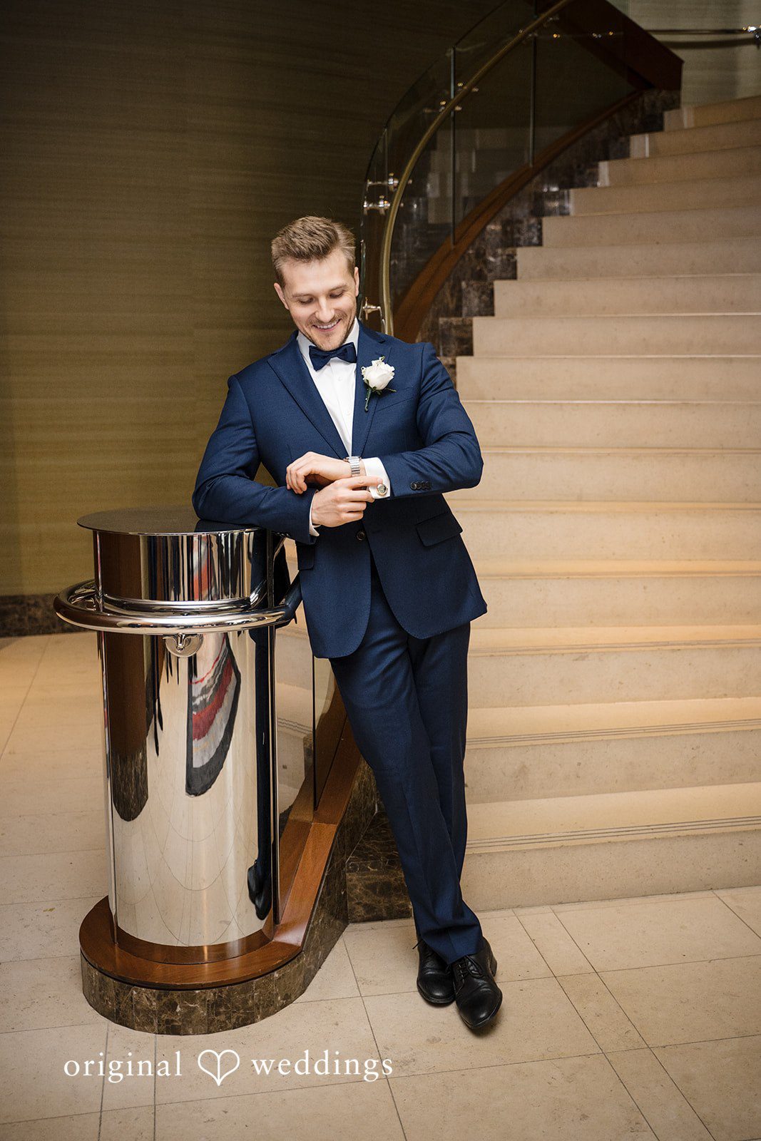 Nathan + Ainsley The groom looks stunning