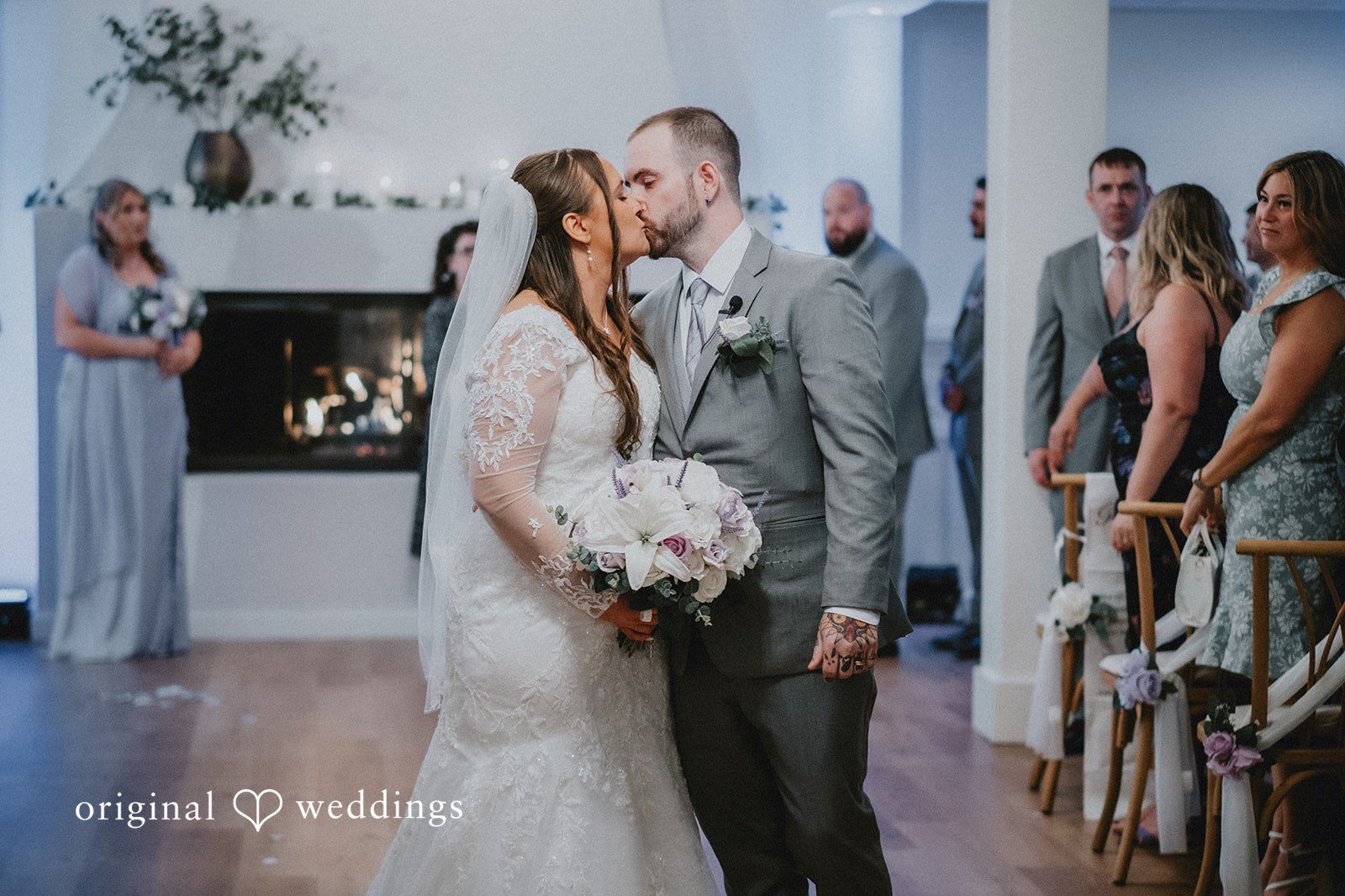 Danielle and Tyler’s wedding at The Villa at Ridder Country Club captured by Original Weddings Boston wedding photographers