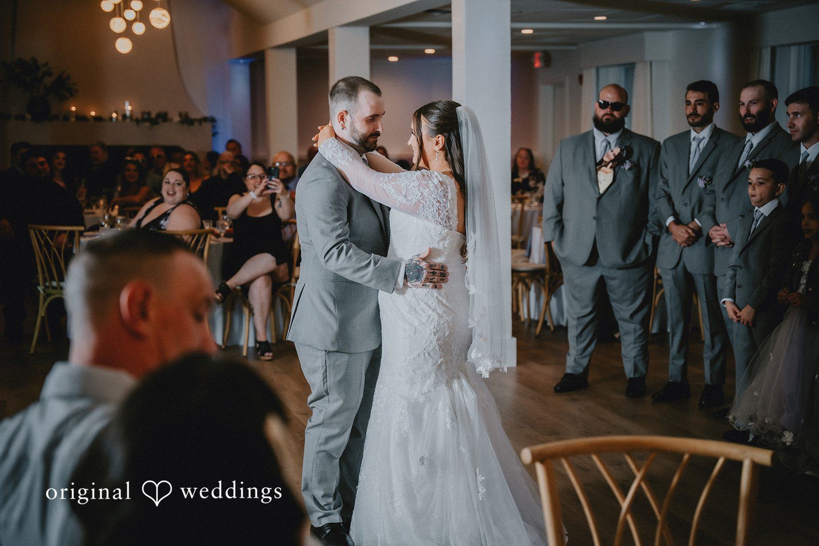 Danielle + Tyler Couple enjoying fun moments on the reception dance floor