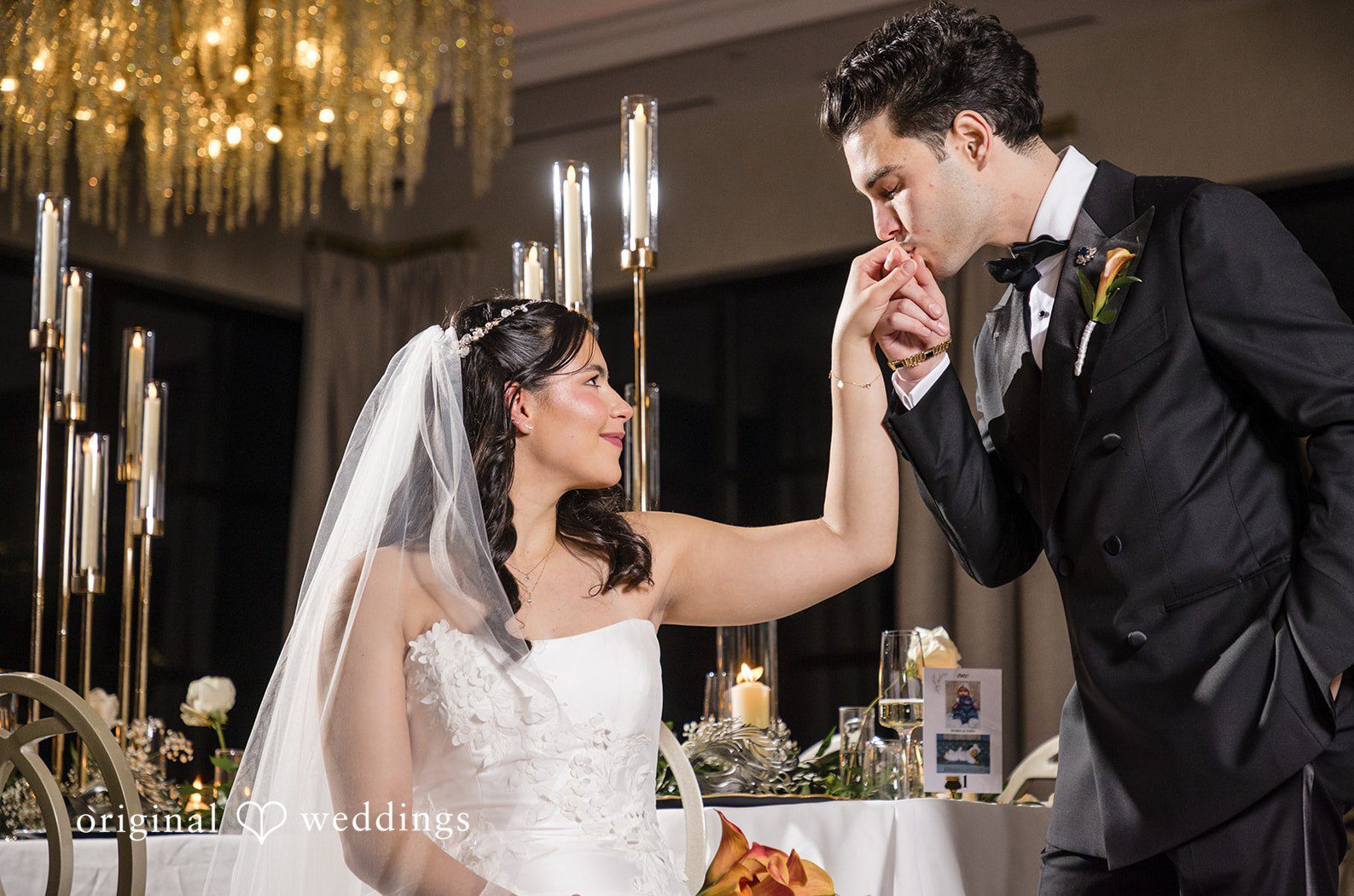 Stunning portrait of couple at Tyde at Walnut Beach by Hartford CT Wedding Photographers from Original Weddings.