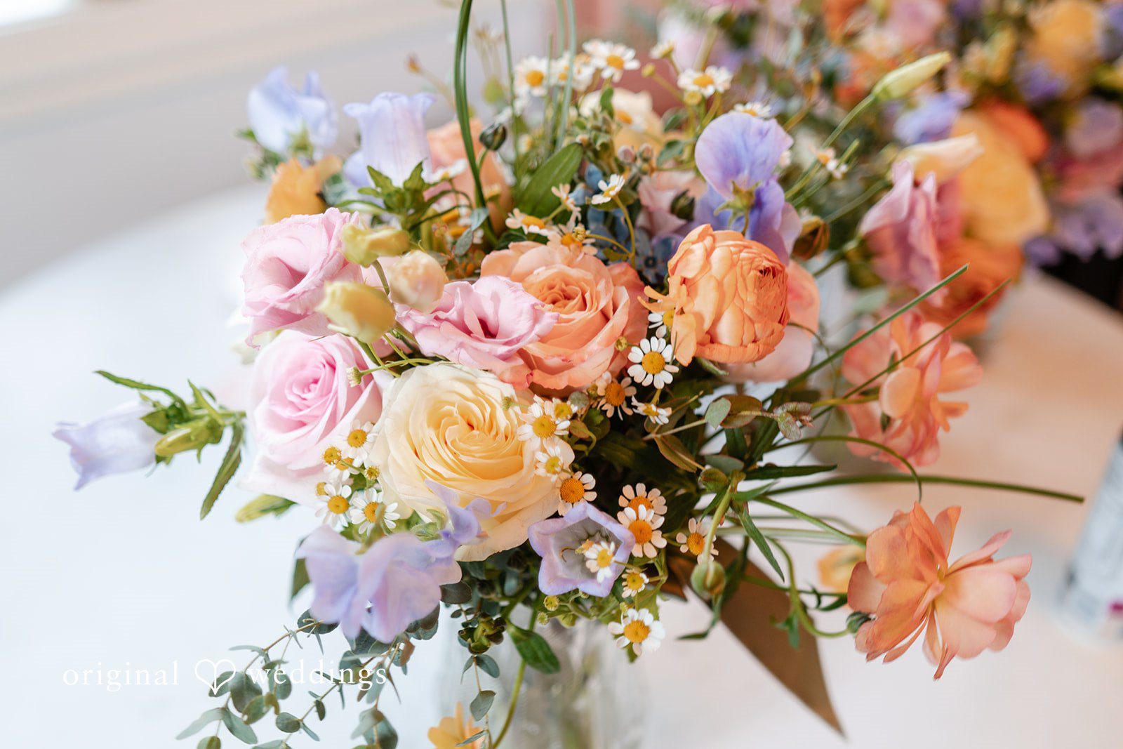 Flower bouquet shot captured by Chicago wedding photographers from Original weddings