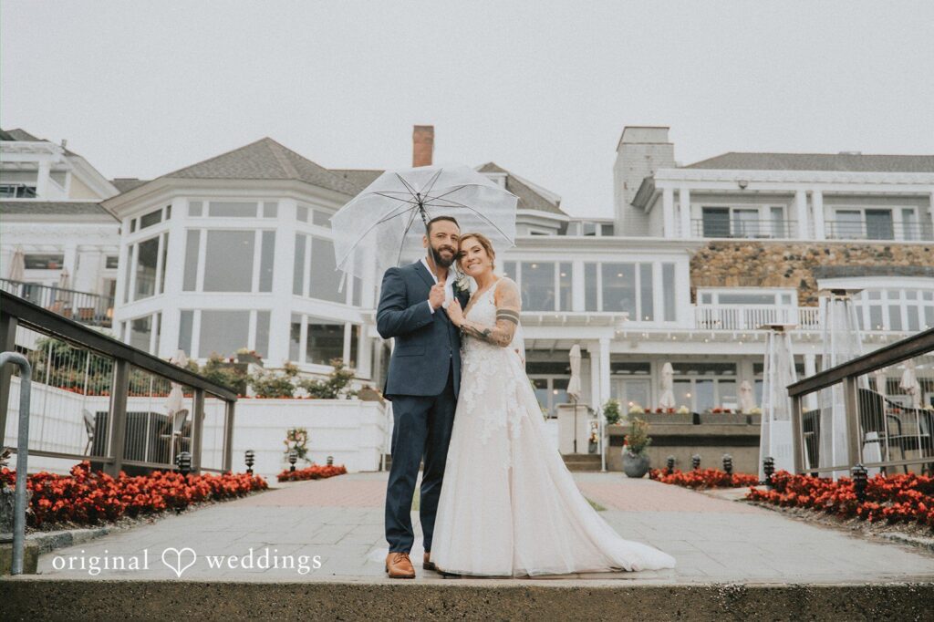 Watersedge Resort and Spa wedding captured by Original Weddings CT Wedding Photographers featuring a romantic waterfront celebration