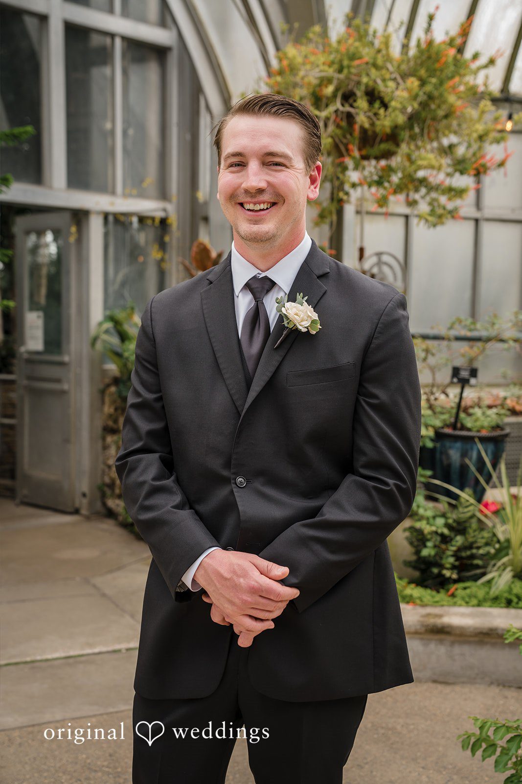 Ann + Justin Our Detroit wedding photographers captured a stunning portrait of the groom before the wedding ceremony