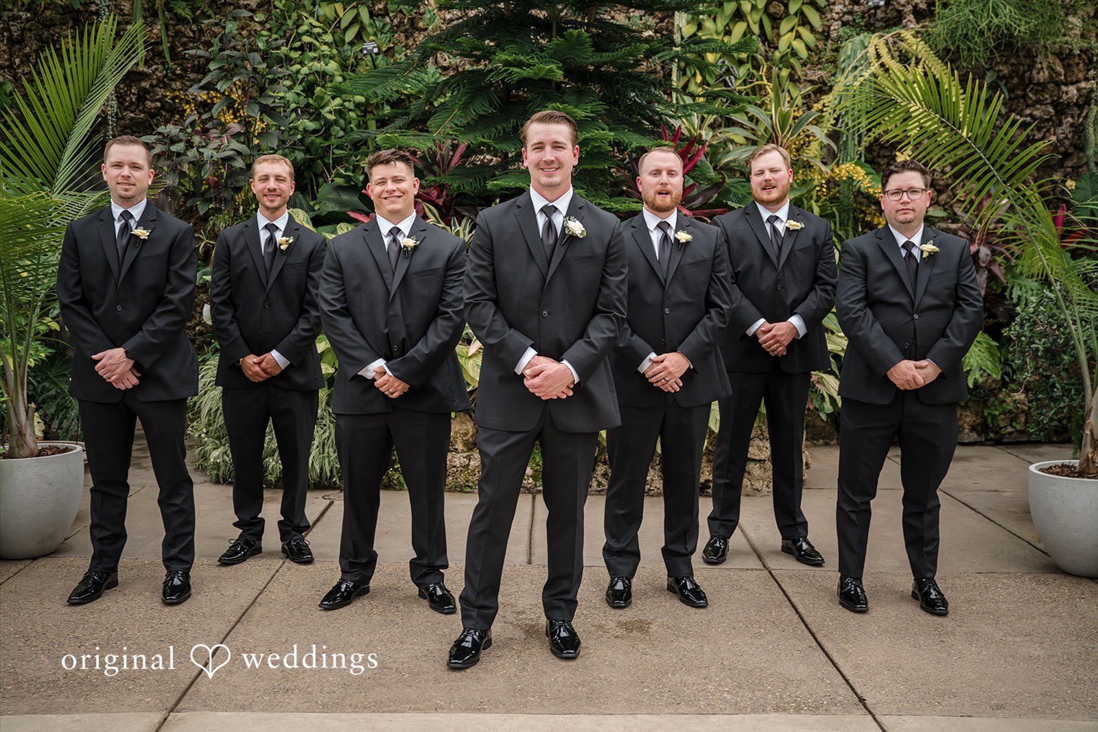 Ann + Justin The groom and his groomsmen