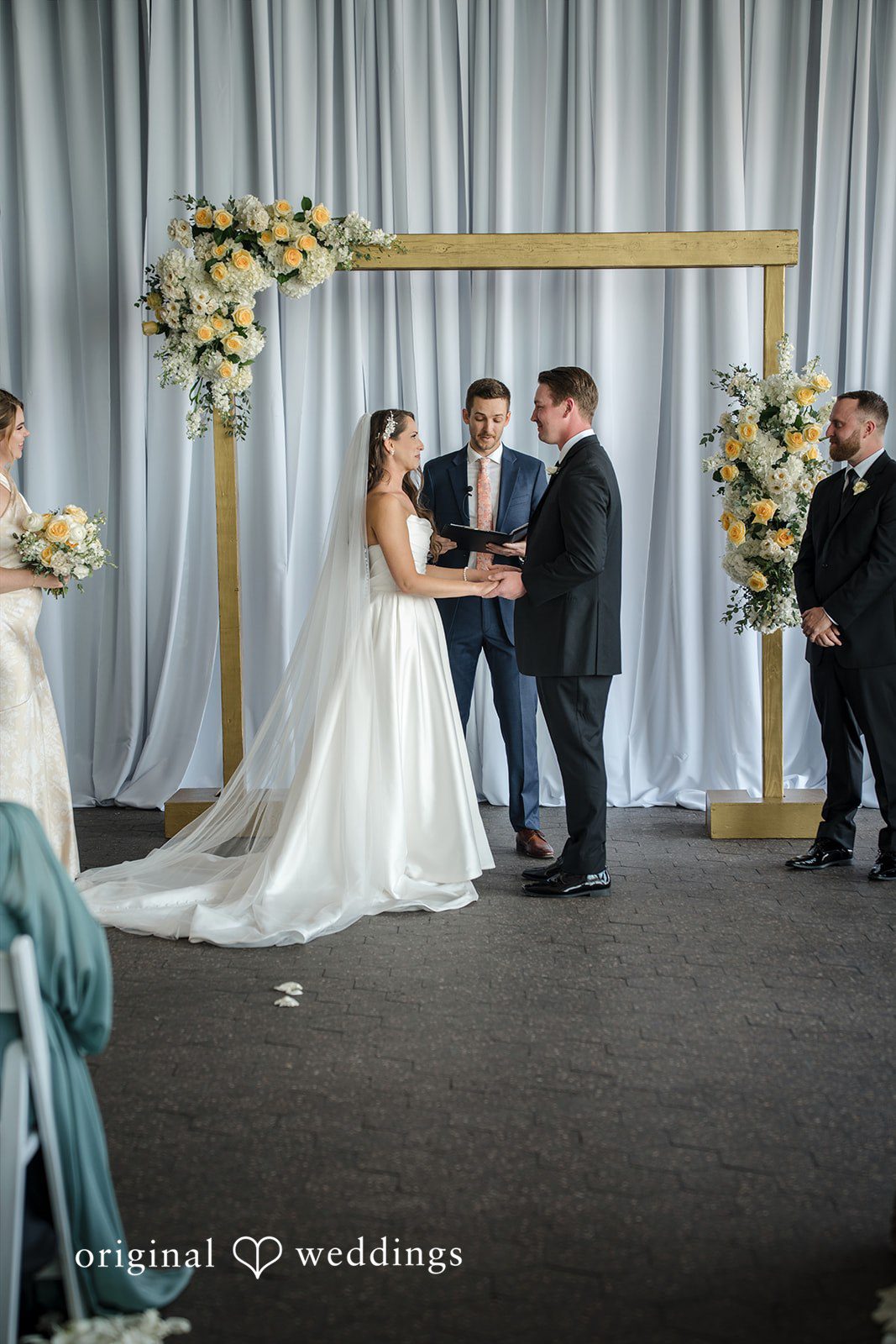 Ann + Justin The bride and groom exchange marital vows