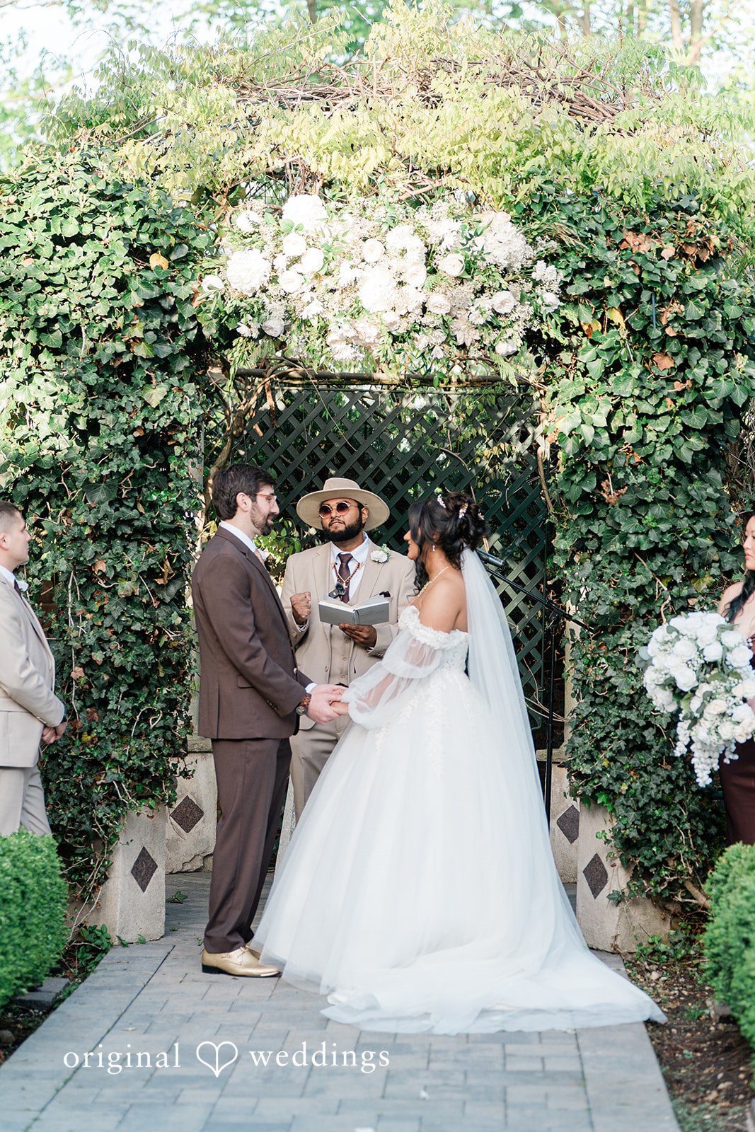 Sabrina + Jonathan NYC wedding photography by Original Weddings capturing the emotional and loveliest moment of couple at Westbury Manor