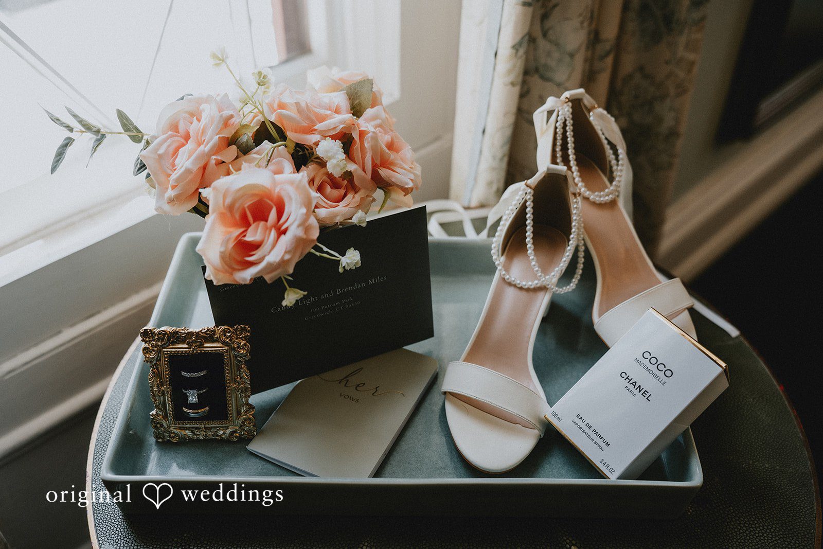 Wedding shoes, bouquet, etc.