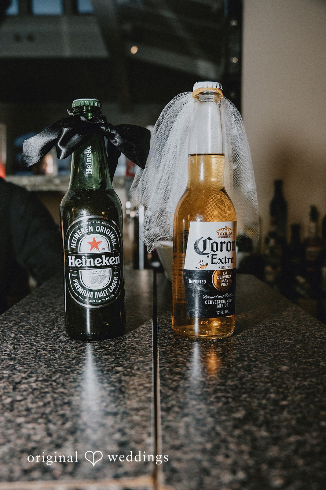 Drinks at the wedding reception