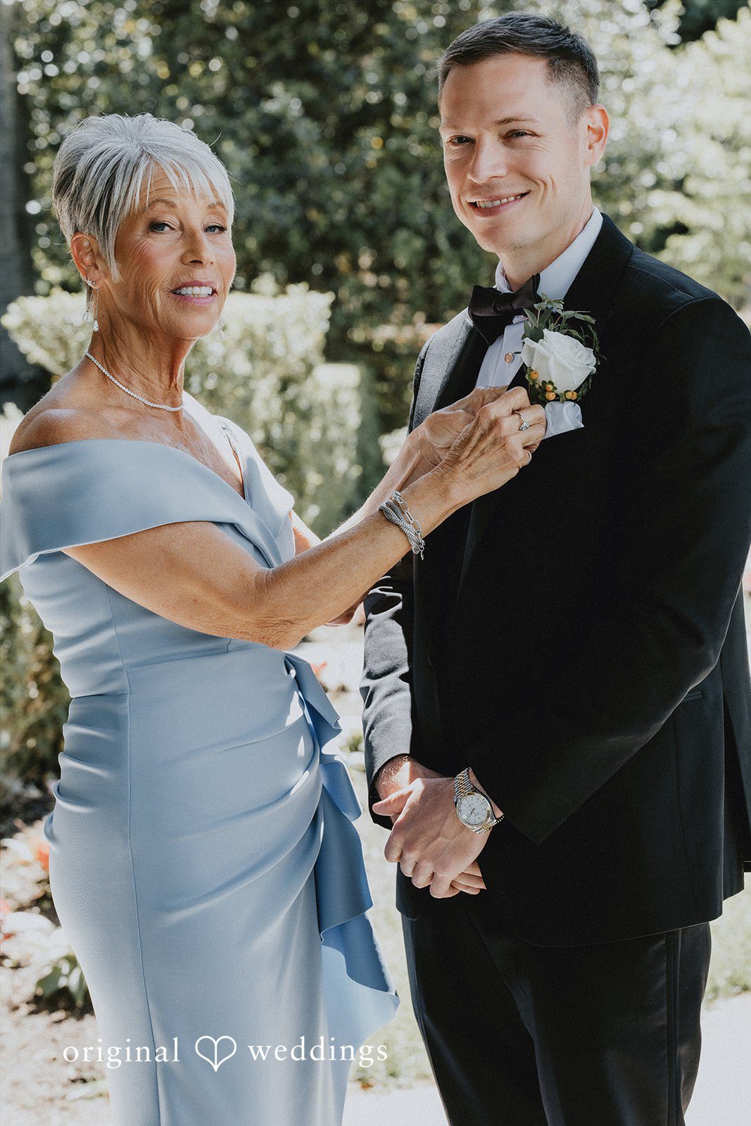 The groom and his mother