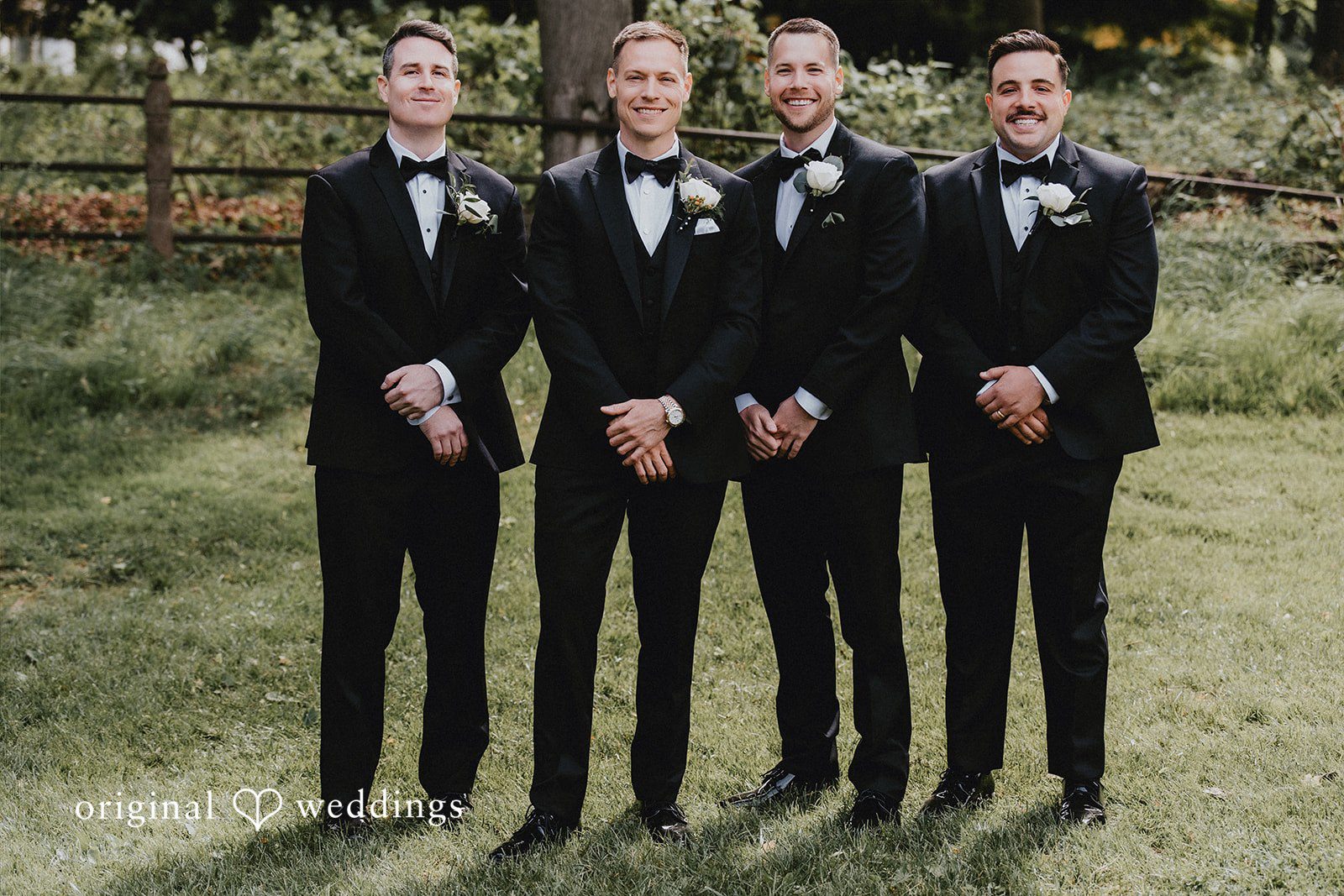 The groom and his groomsmen