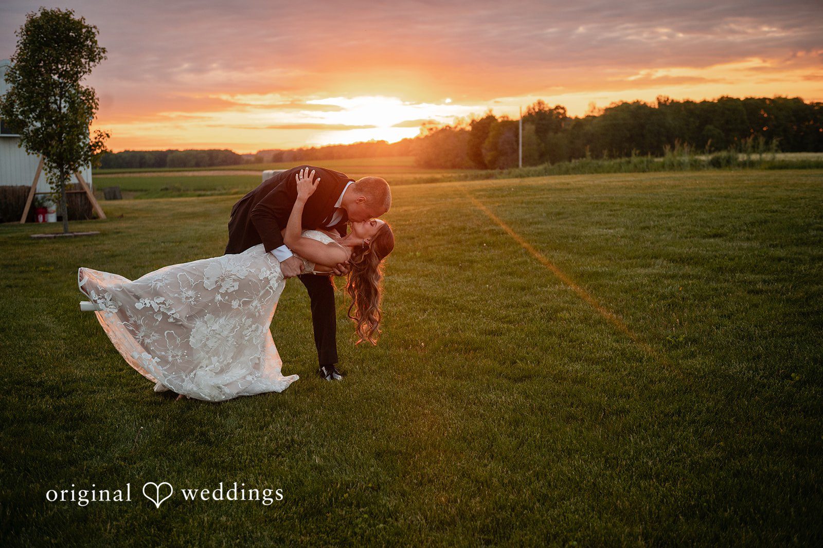 Lauren + Ron A romantic night portrait in the meadow