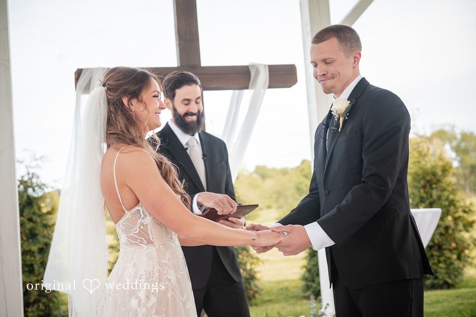 Lauren + Ron The couple exchanges marital vows