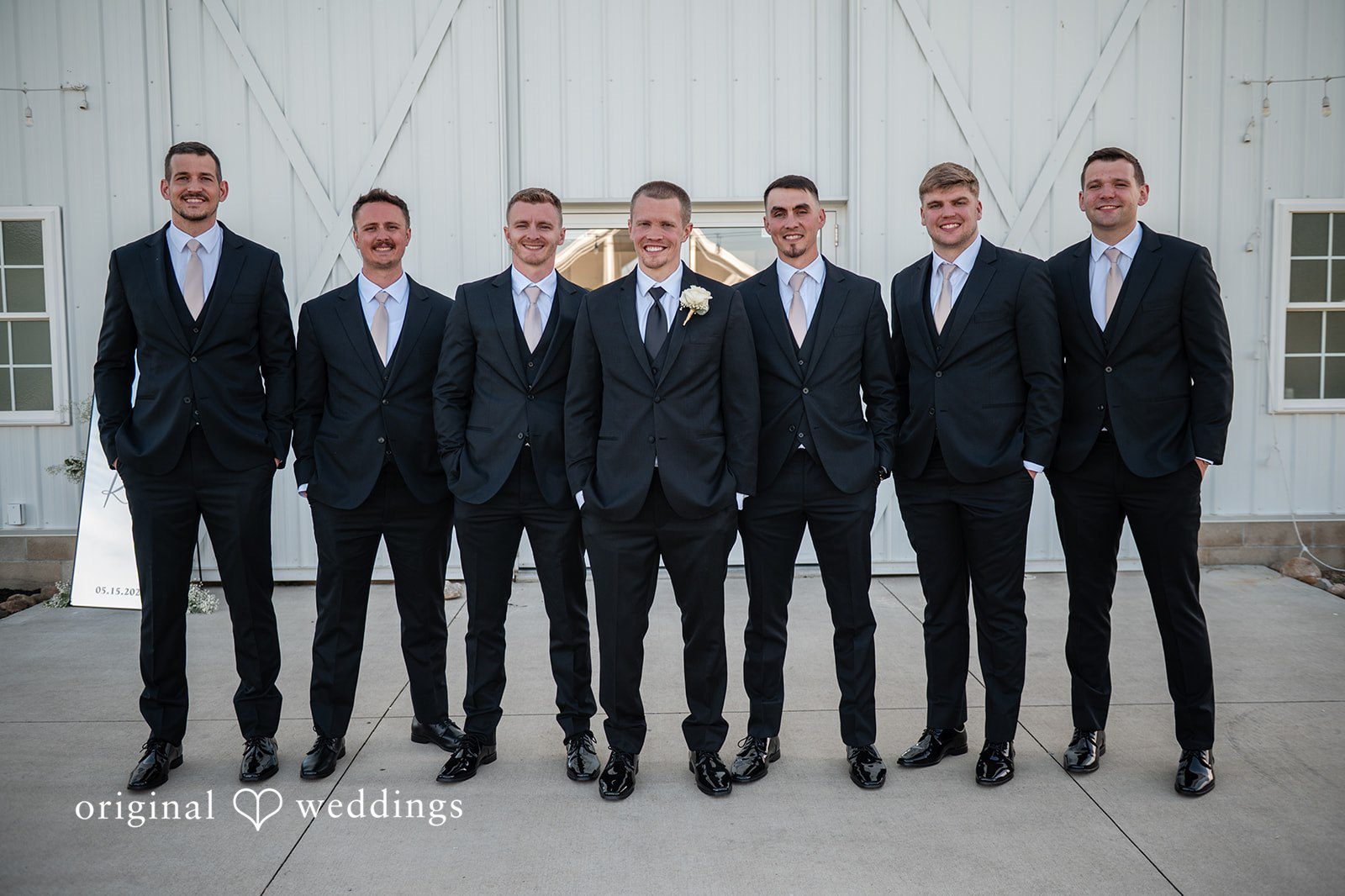Lauren + Ron The groom and his groomsmen