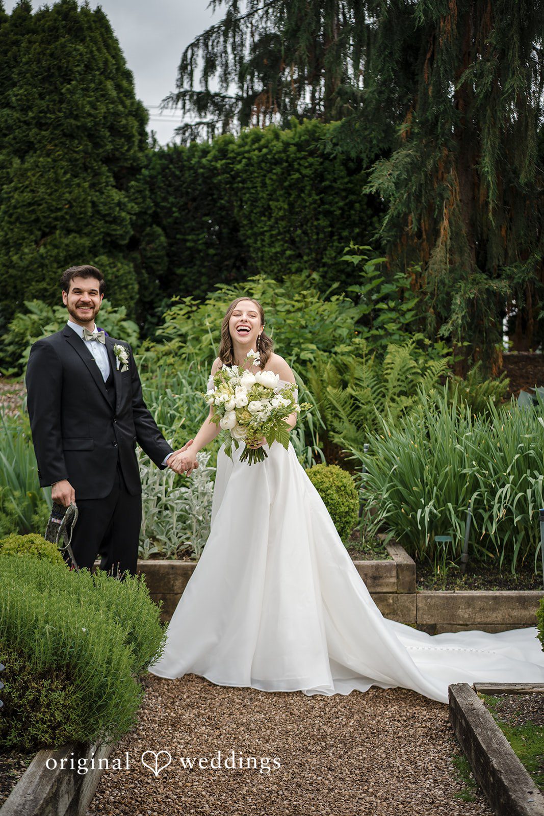 Lovely moments between bride and groom at Willows Lodge