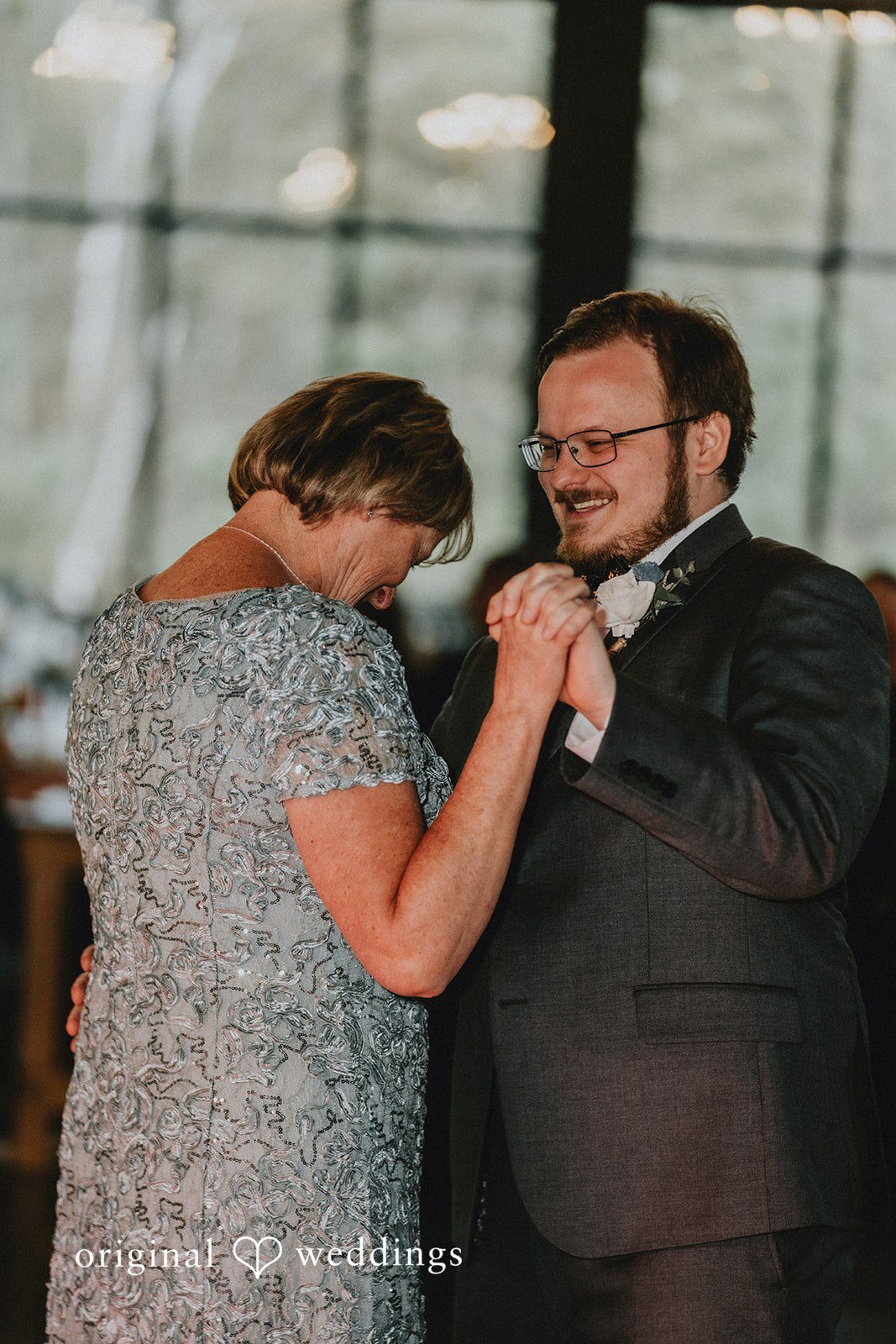 Ashlee + Colby Groom dancing with his mother during the wedding reception