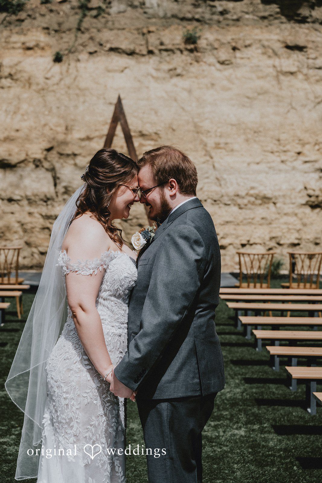 Ashlee + Colby Bride and groom gazing at each other in a romantic outdoor portrait