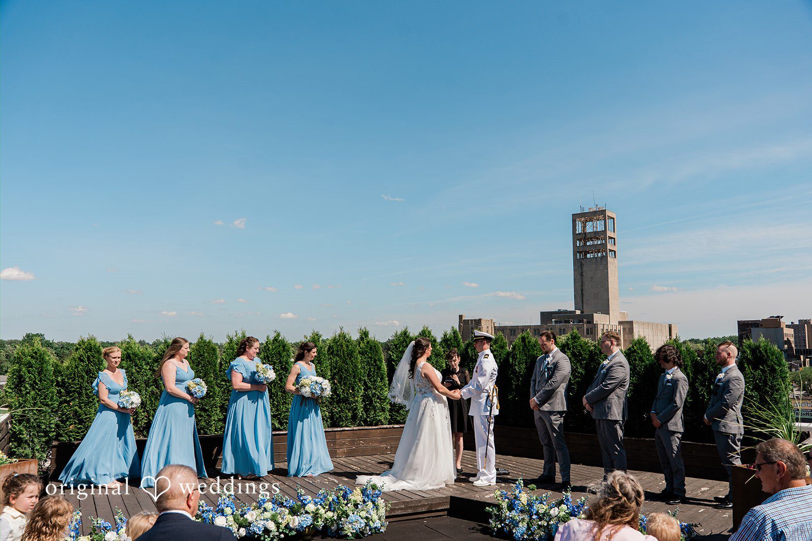 Rachel + Nick Bride and groom holding hands and sharing eye contact at Batch No. 154