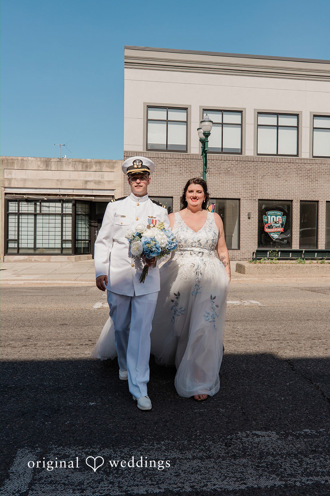 Rachel + Nick Couple walking outside together at Batch No. 154