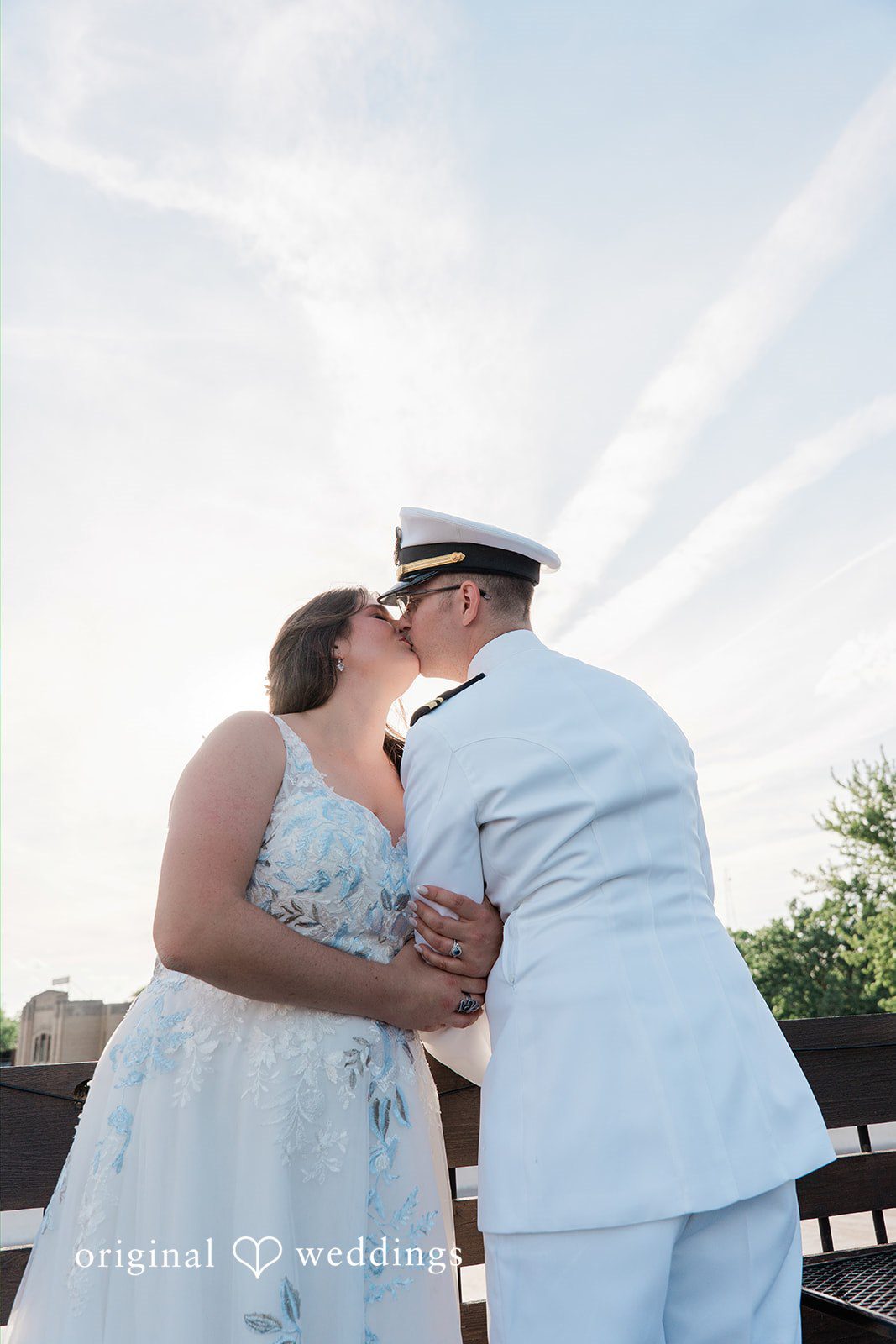 Rachel + Nick Bride and groom kissing during their portrait session at Batch No. 154