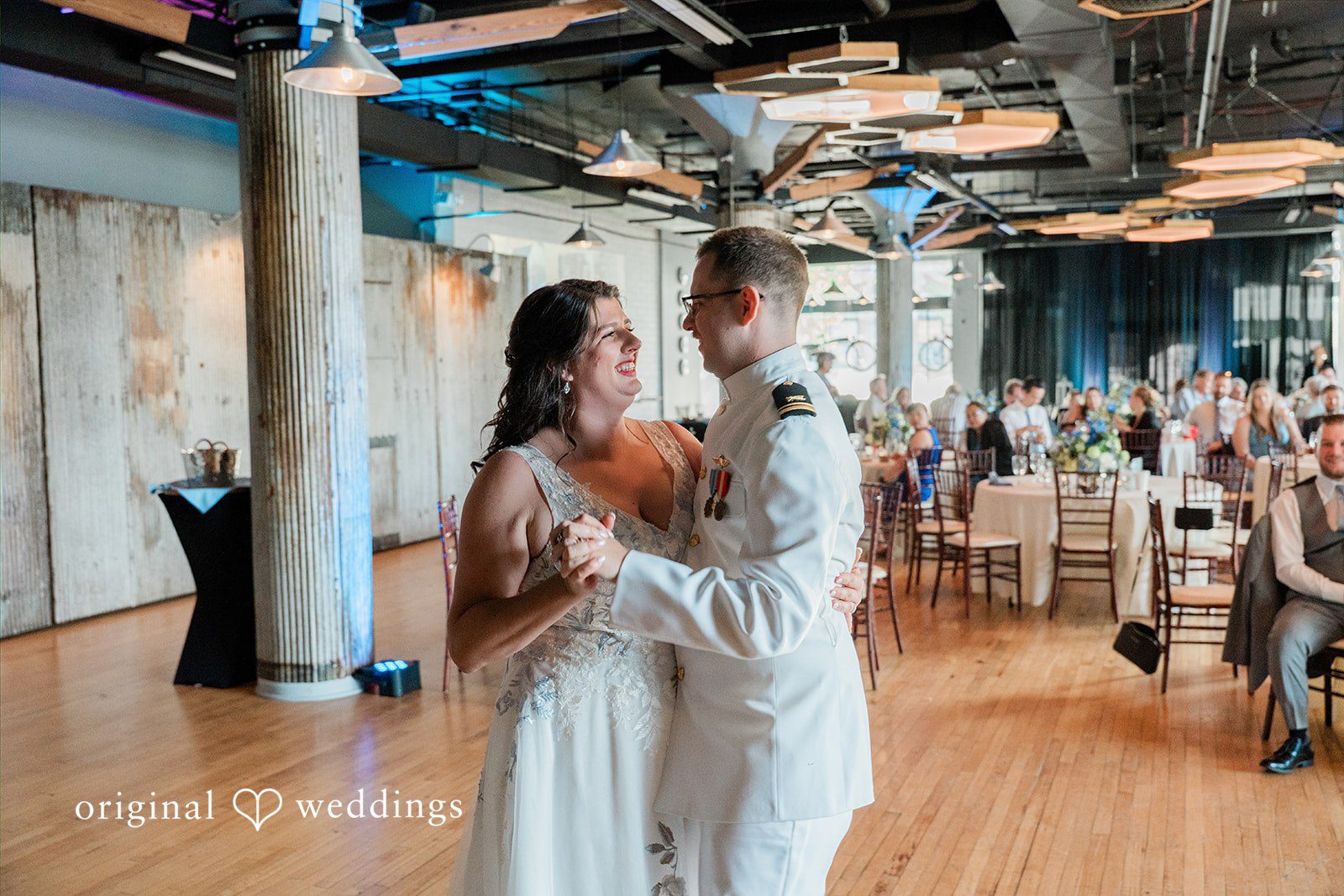 Rachel + Nick Couple dancing together at Batch No. 154