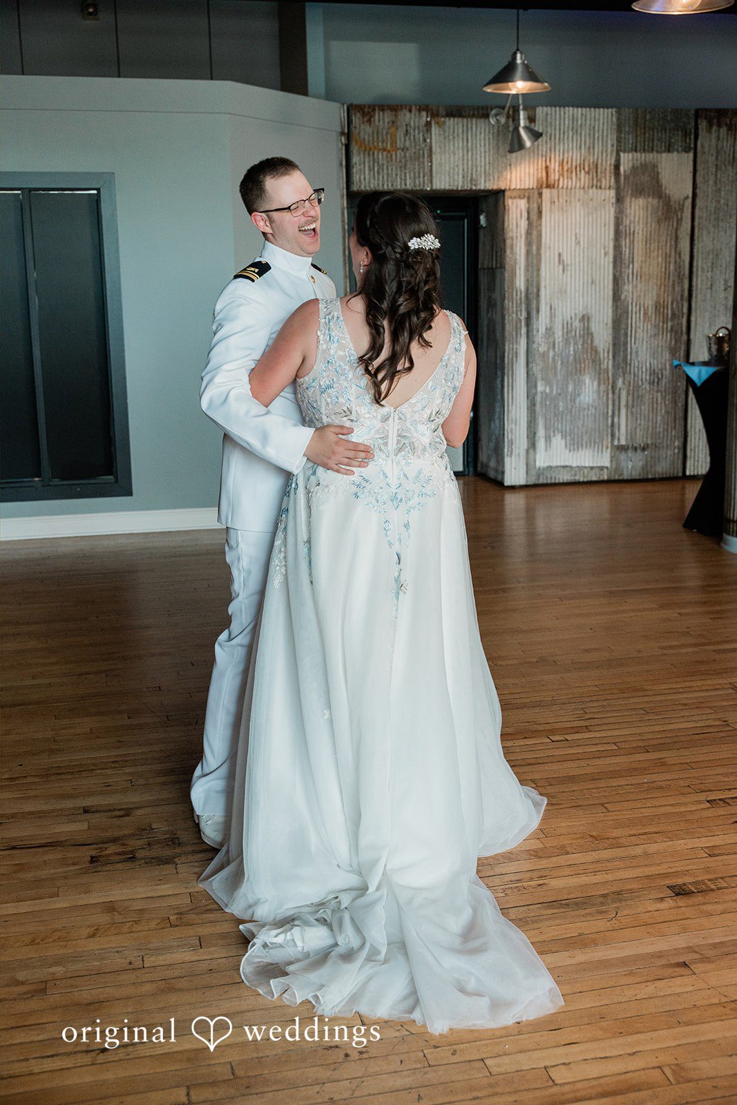 Rachel + Nick Couple sharing a beautiful dance at Batch No. 154