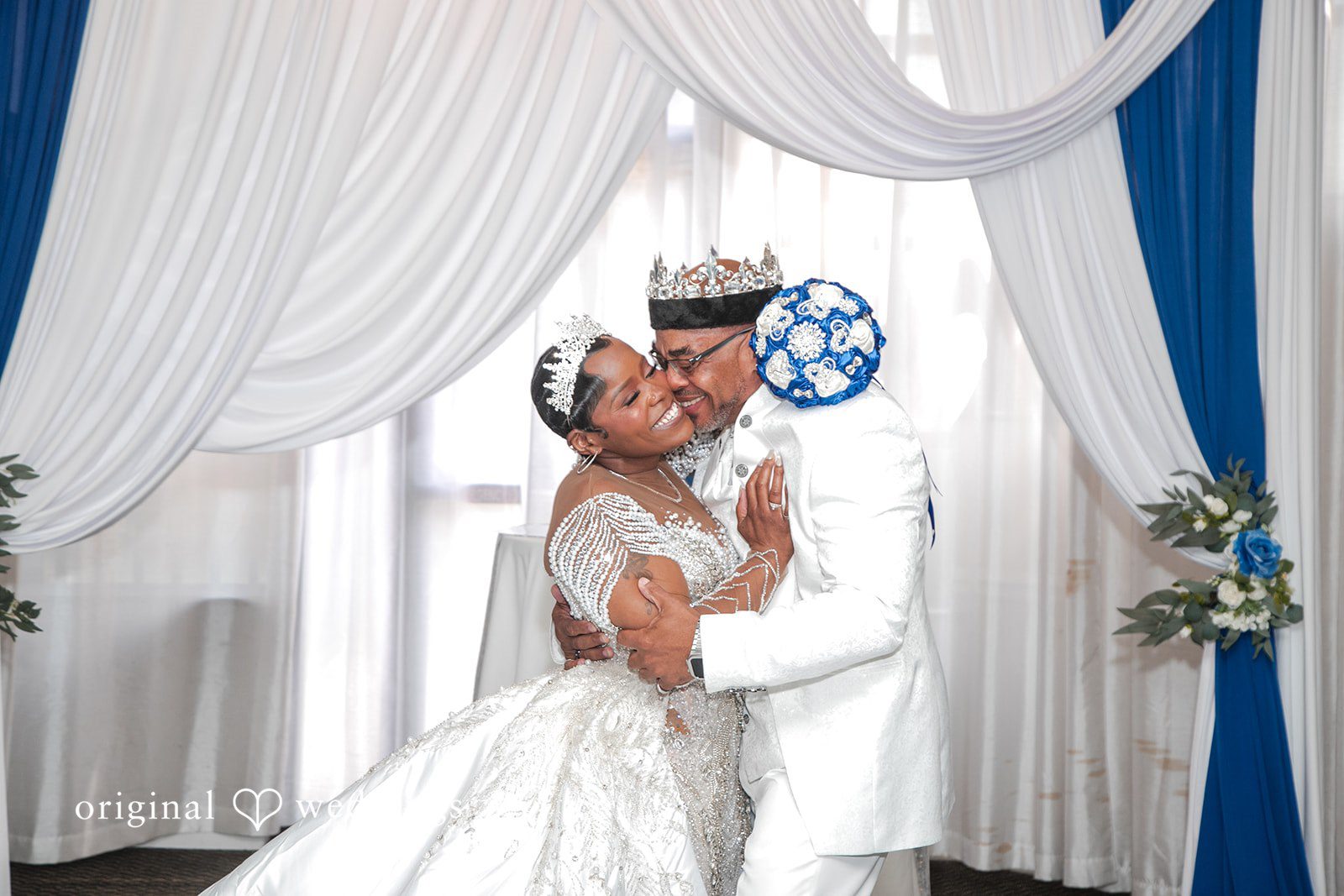 Glen + Constance Our Chicago wedding photographers captured a romantic portrait of the couple
