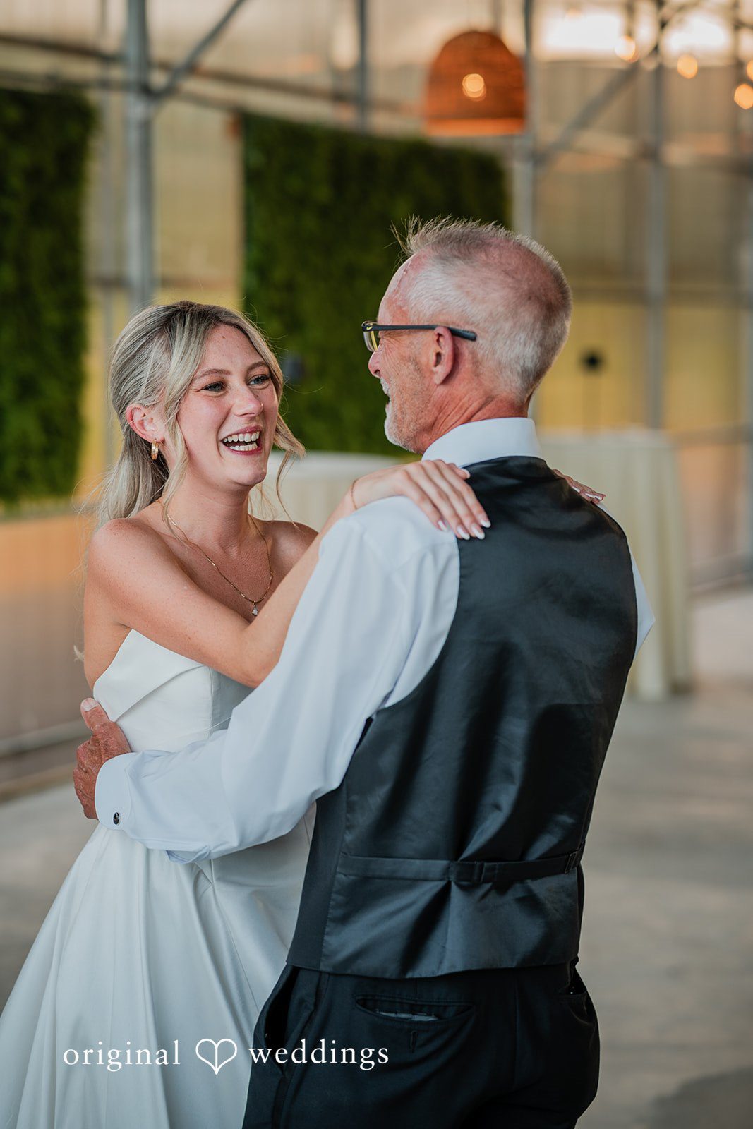 Trey + Bailey Bride sharing an emotional dance at Blake’s Backyard.