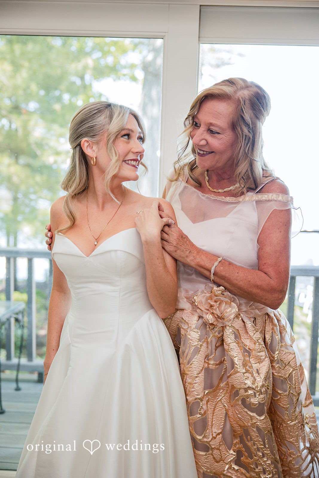 Trey + Bailey Emotional pre ceremony moment at Blake's Backyard