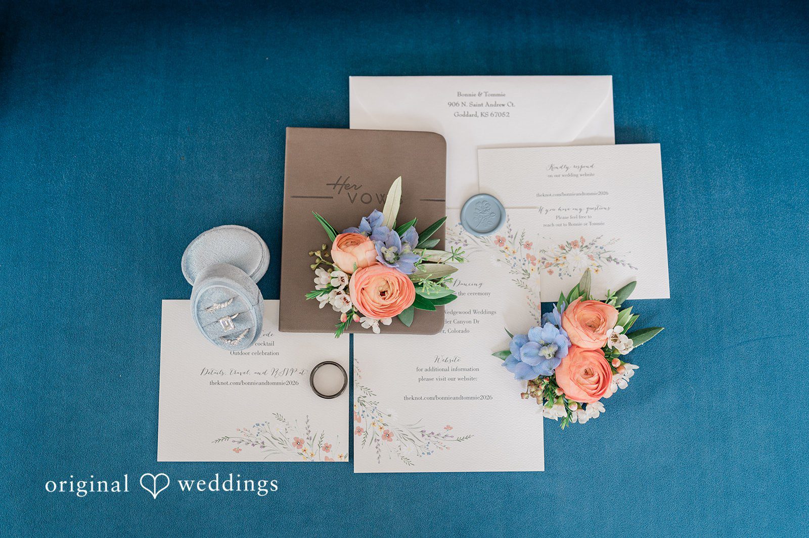 Bonnie + Tommie Wedding rings and other wedding accessories
