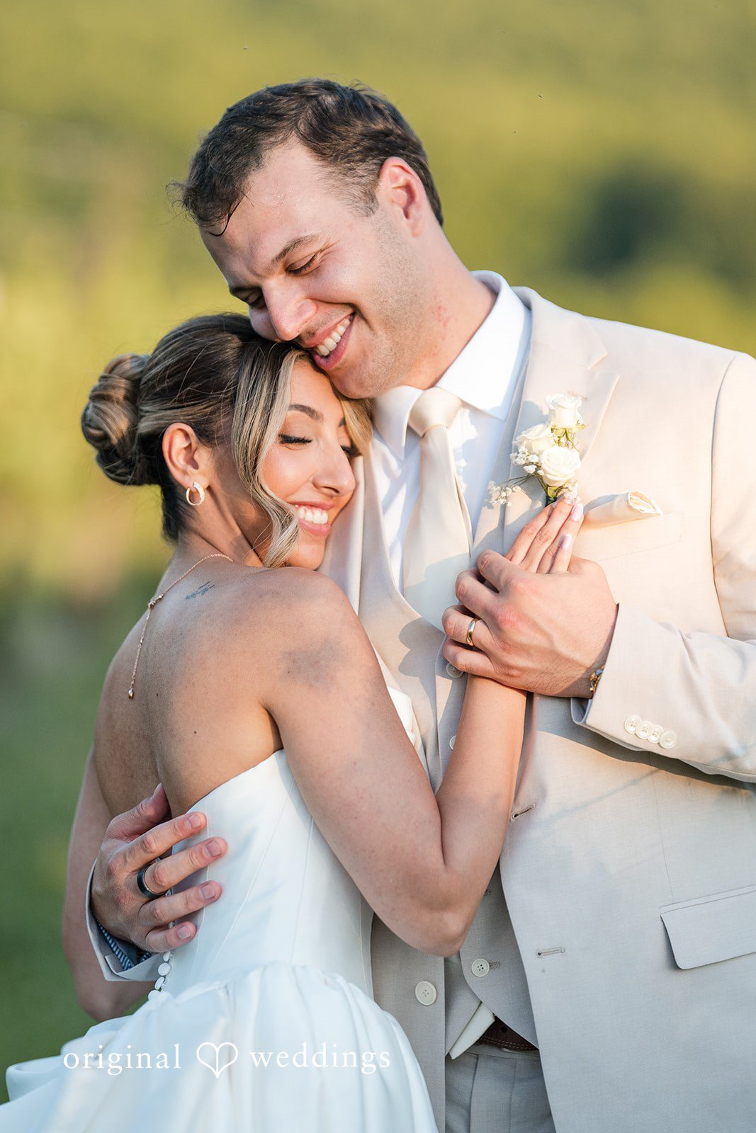 Brett + Ava Couple sharing a romantic and quite moment at Breaux Vineyards