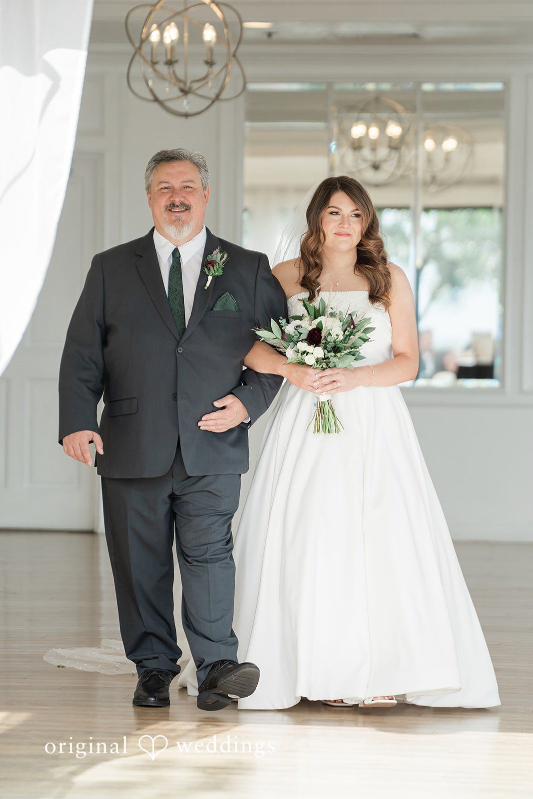 Carolina + Jonah Bride entering the ceremony at Brittany Hill - Wedgewood Weddings