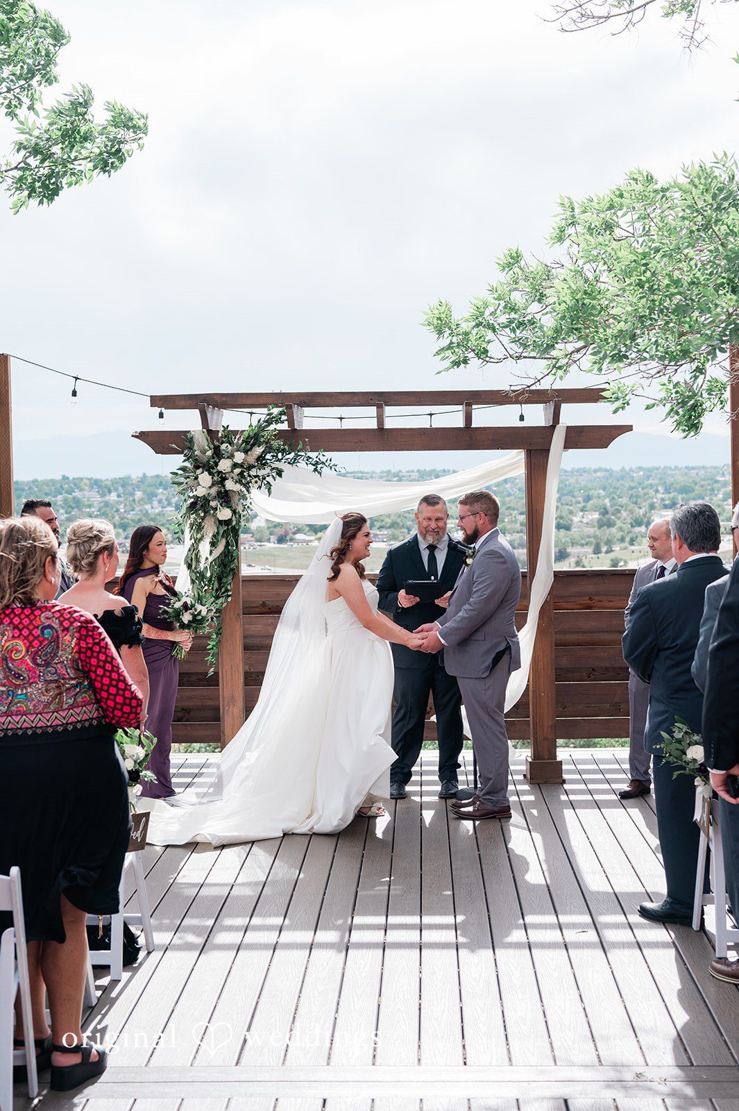 Carolina + Jonah Couple looking at each other at Brittany Hill - Wedgewood Weddings