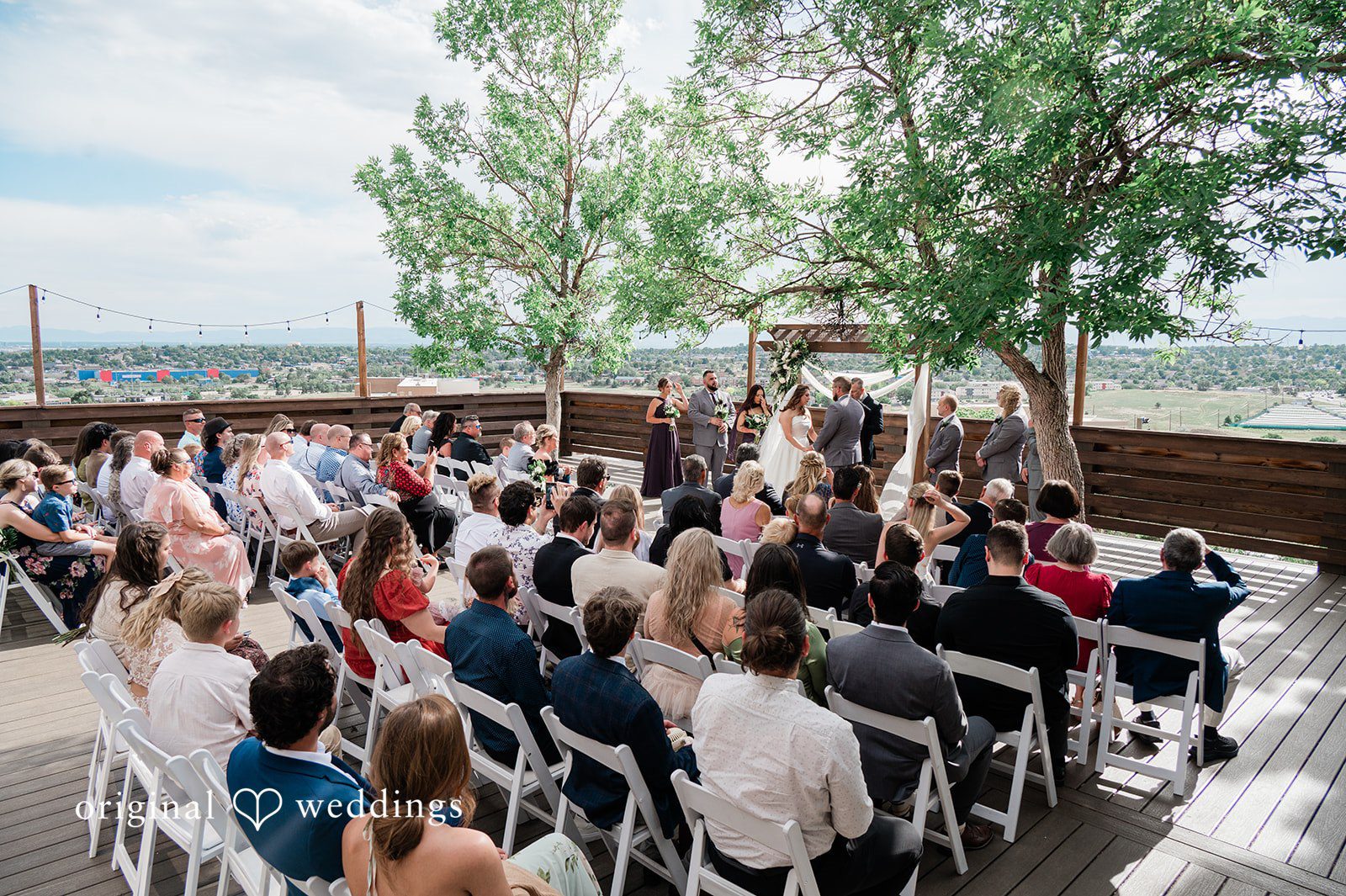 Carolina + Jonah Romantic ceremony photography of the couple looking at each other at Brittany Hill - Wedgewood Weddings