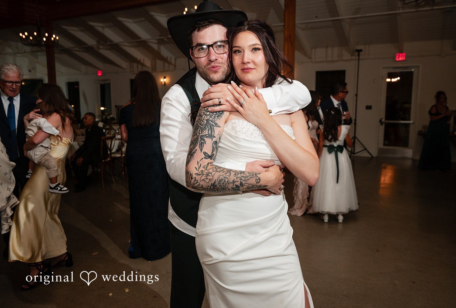 Stunning Portrait of couple at Canopy Grove by San Diego Wedding Photographers from Original Weddings.