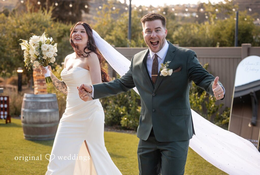 Noah + Jade Stunning Portrait of couple at Canopy Grove by San Diego Wedding Photographers from Original Weddings.