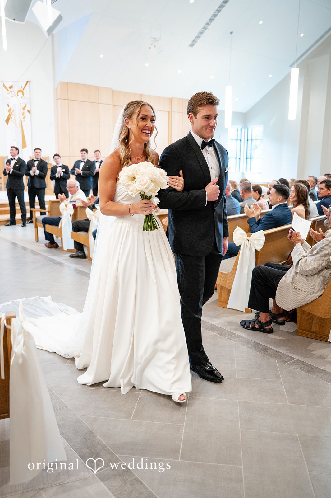 Brandi + Ryan Newlyweds enjoying their first walk together